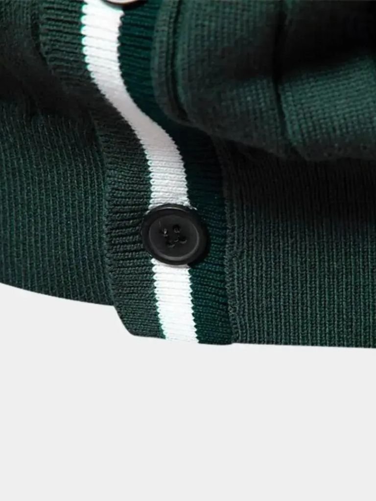 Cotton Button-Up Cardigan Sweater - Crown & Cuff