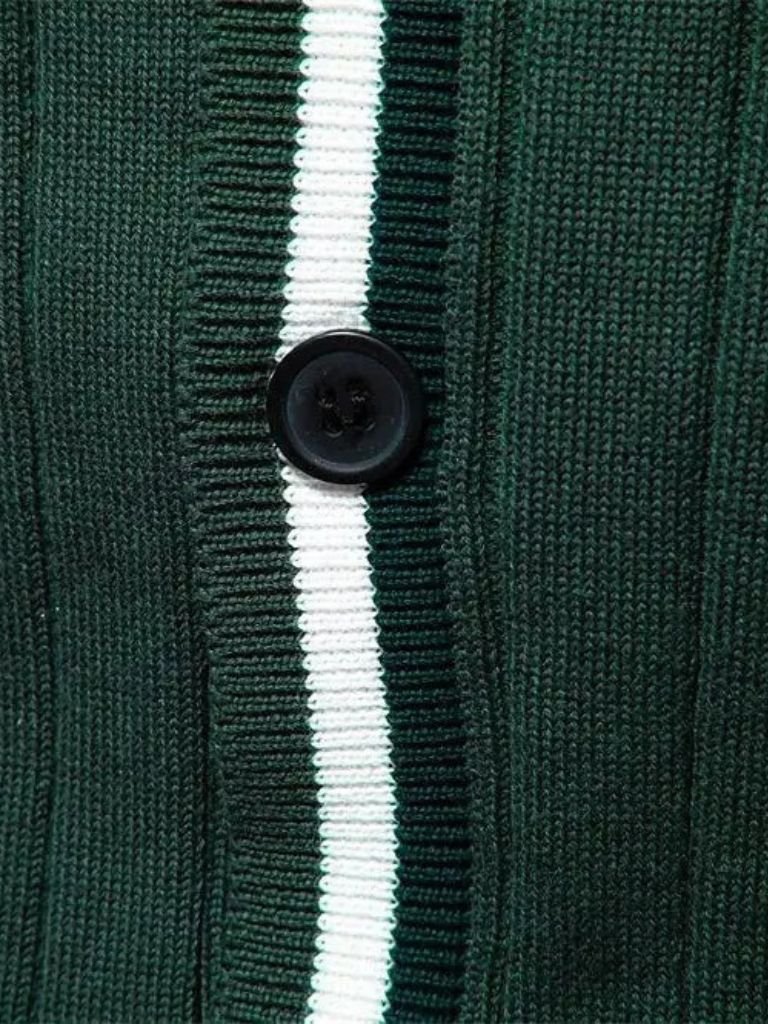 Cotton Button-Up Cardigan Sweater - Crown & Cuff