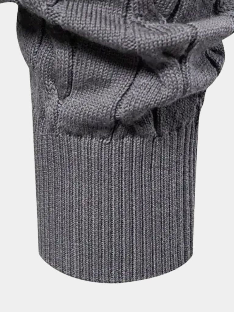 Cotton  Crew Neck Pullover Sweater - Crown & Cuff