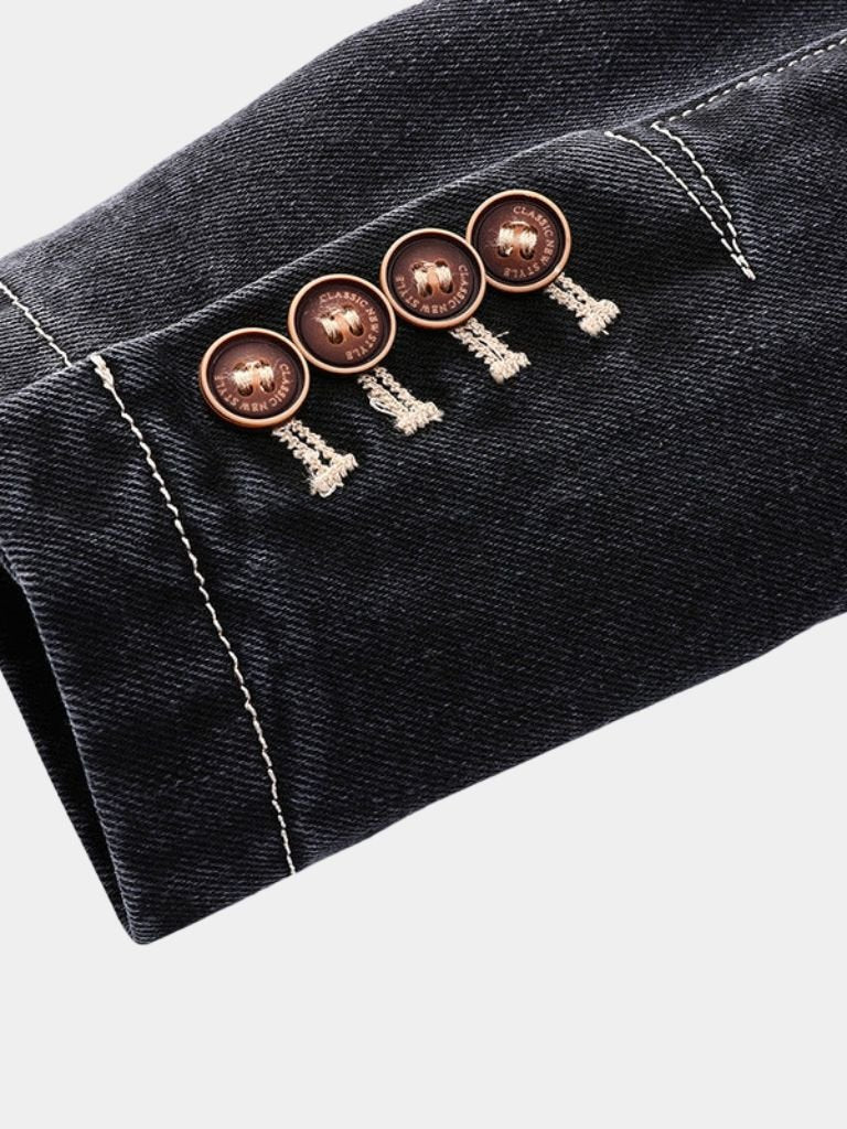Denim Covenant Blazer Jacket – Crown & Cuff
