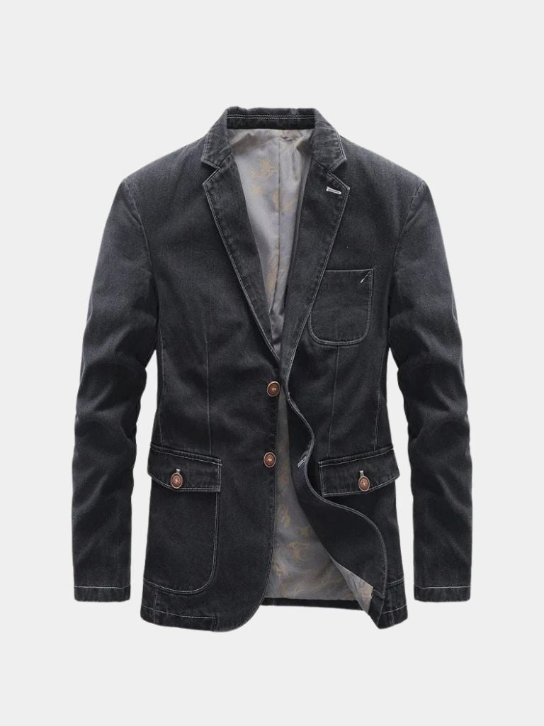 Denim Covenant Blazer Jacket – Crown & Cuff