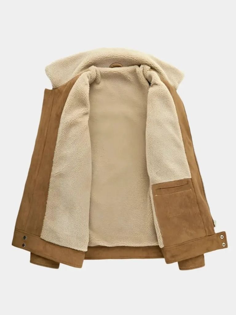 Essential Fleece Suede Jacket - Crown & Cuff