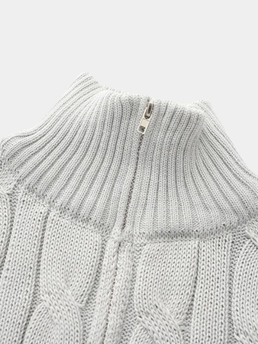 Essential Half Zip Sweater - Crown & Cuff