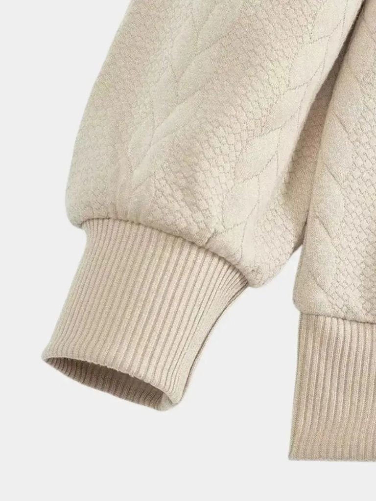 Essential Henley Quarter Zip Pullover - Crown & Cuff