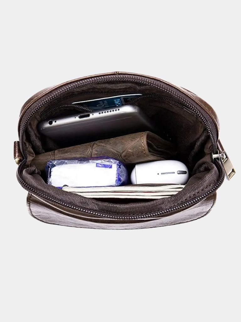 Essential Leather Shoulder Bag - Crown & Cuff