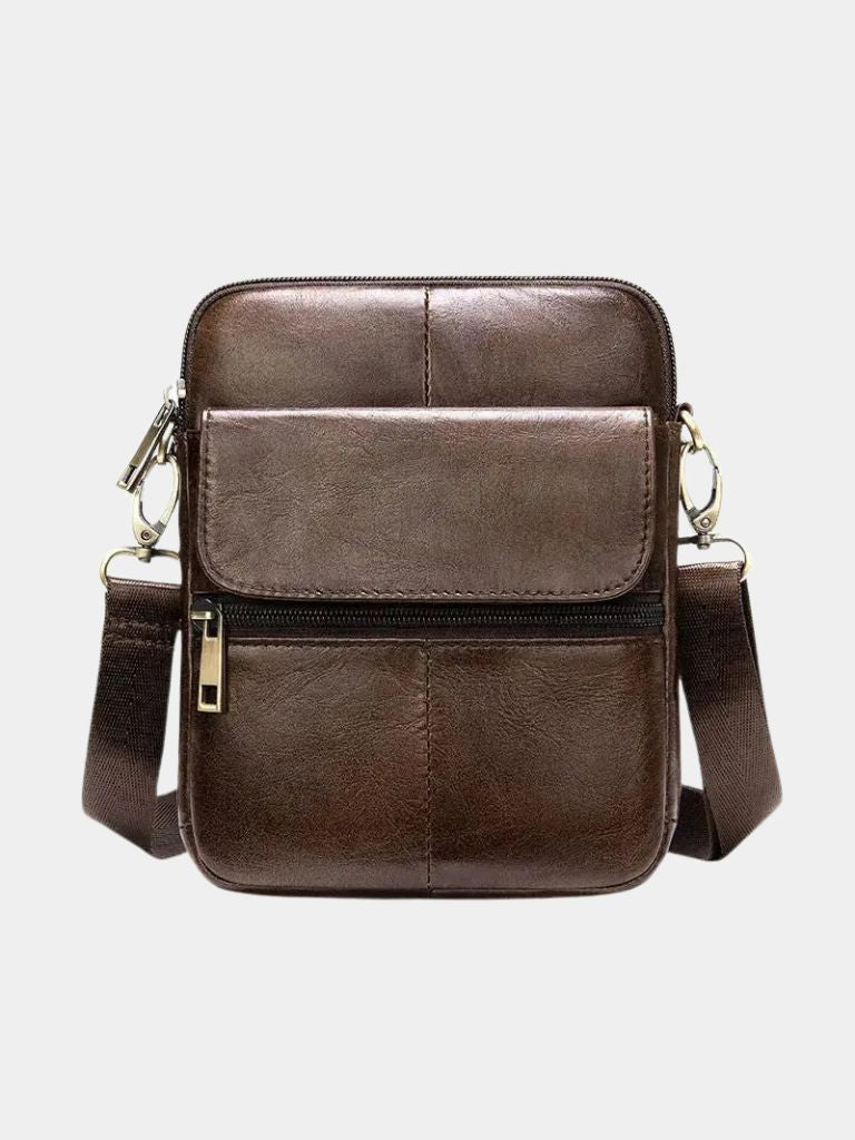 Essential Leather Shoulder Bag - Crown & Cuff