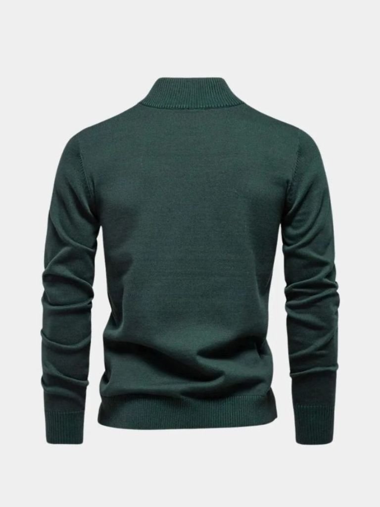 Essential Quarter-Zip Jumper Sweater - Crown & Cuff