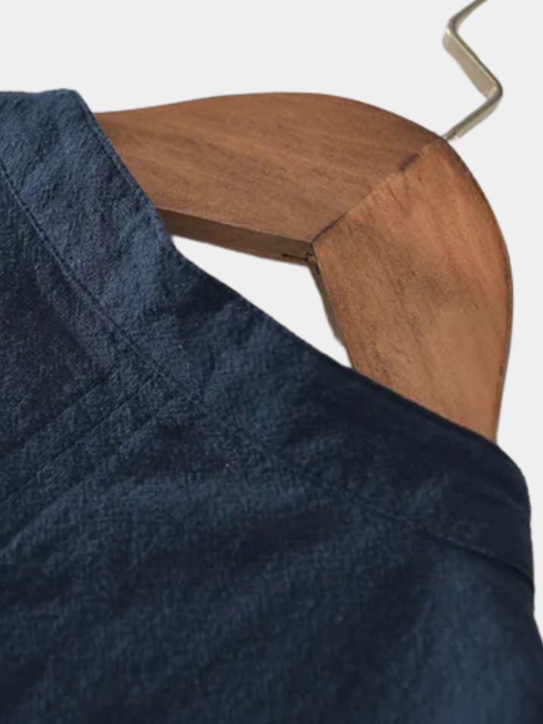 Essential Short Sleeve Linen Shirt - Crown & Cuff