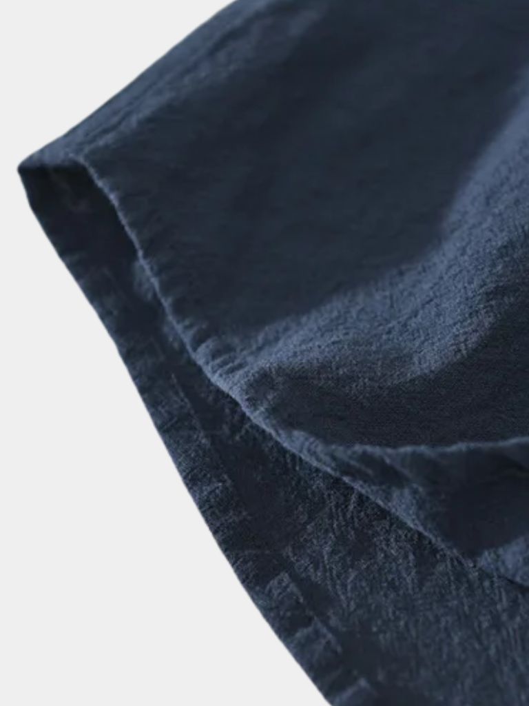 Essential Short Sleeve Linen Shirt - Crown & Cuff