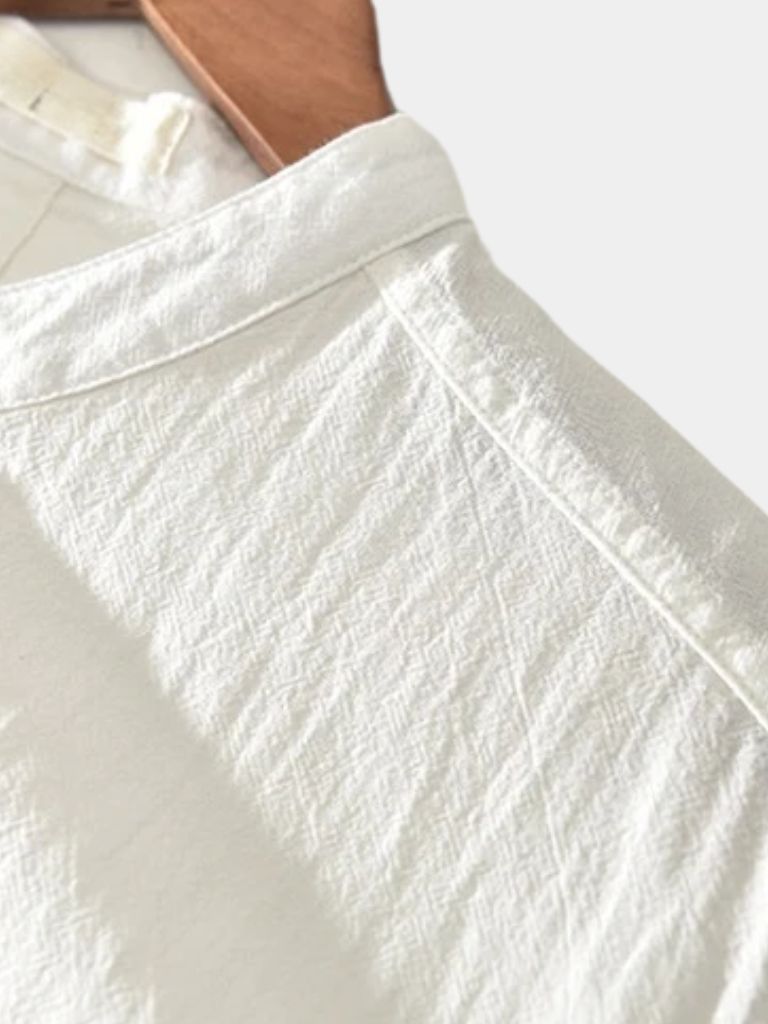 Essential Short Sleeve Linen Shirt - Crown & Cuff