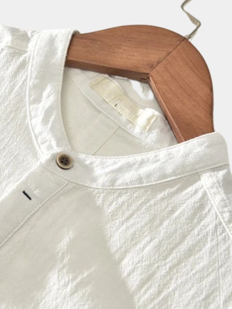 Essential Short Sleeve Linen Shirt - Crown & Cuff