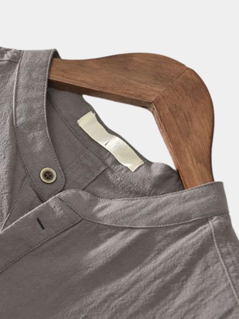 Essential Short Sleeve Linen Shirt - Crown & Cuff