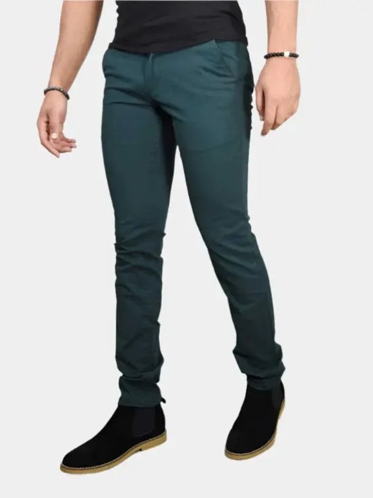 Essential Slim Fit Straight Trousers - Crown & Cuff