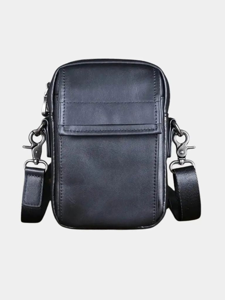 Essential Small Leather Shoulder Bag - Crown & Cuff