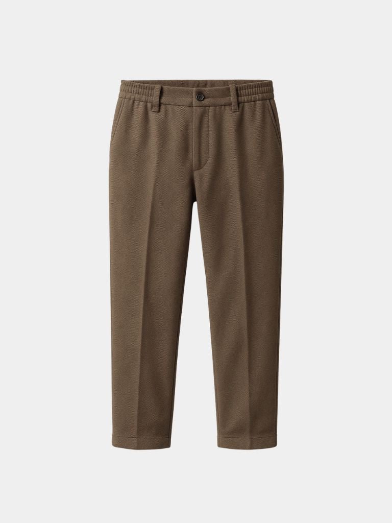 Essential Stretchy Straight Trousers - Crown & Cuff