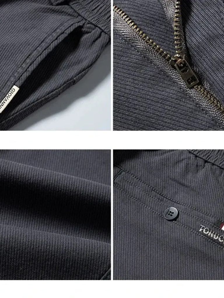 Essential Stretchy Straight Trousers - Crown & Cuff