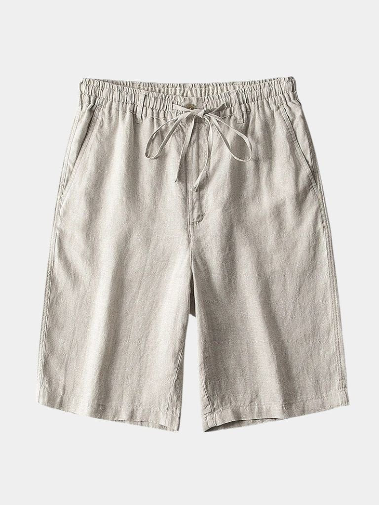 Gris Mariner Linen Shorts - Crown & Cuff