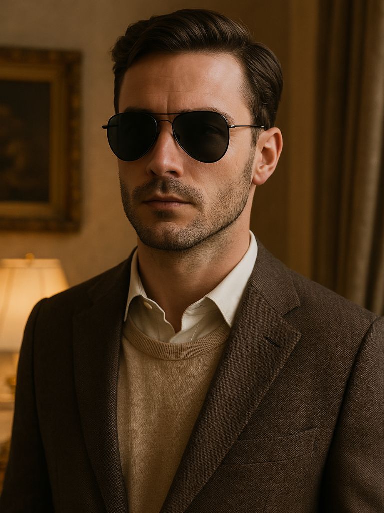 Halo Noir Polarized Sunglasses – Crown & Cuff