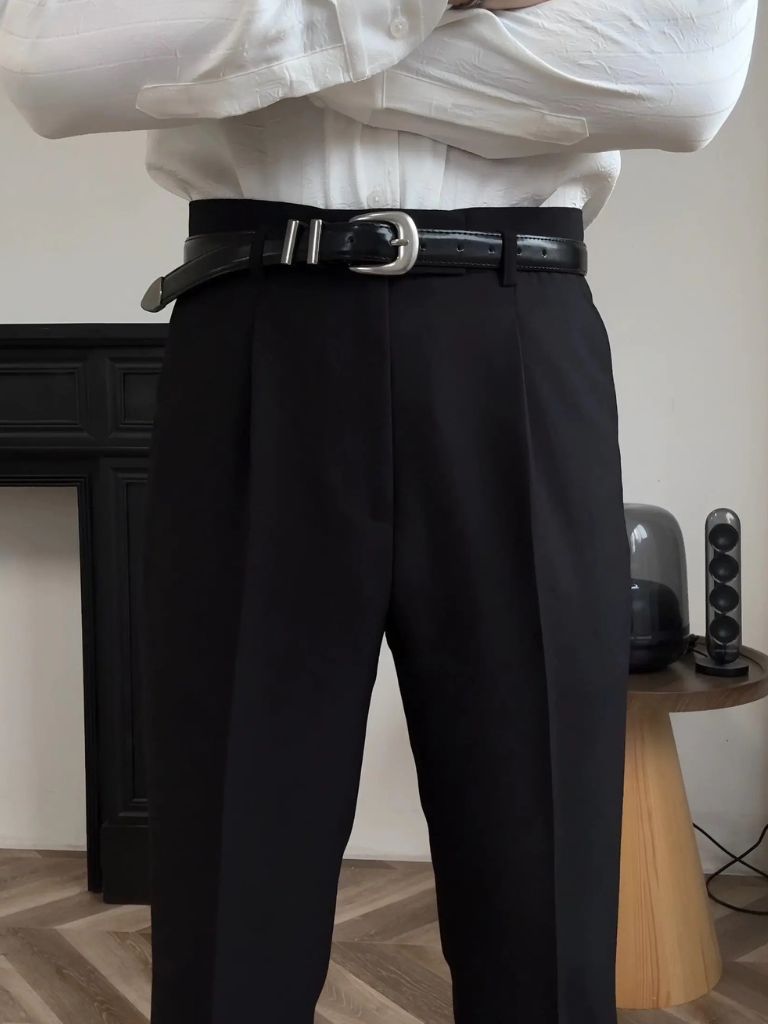Hollywood Classic Trousers (Belt Included) - Crown & Cuff