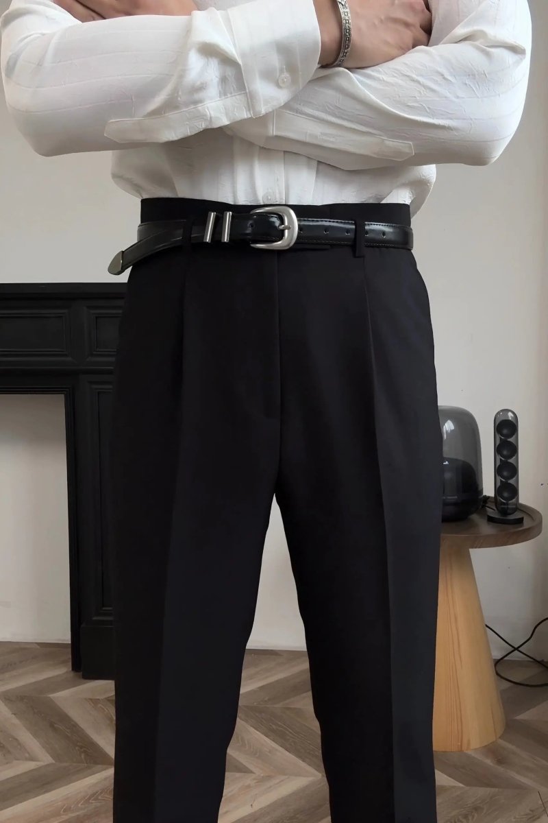 Hollywood Classic Trousers (Belt Included) - Crown & Cuff