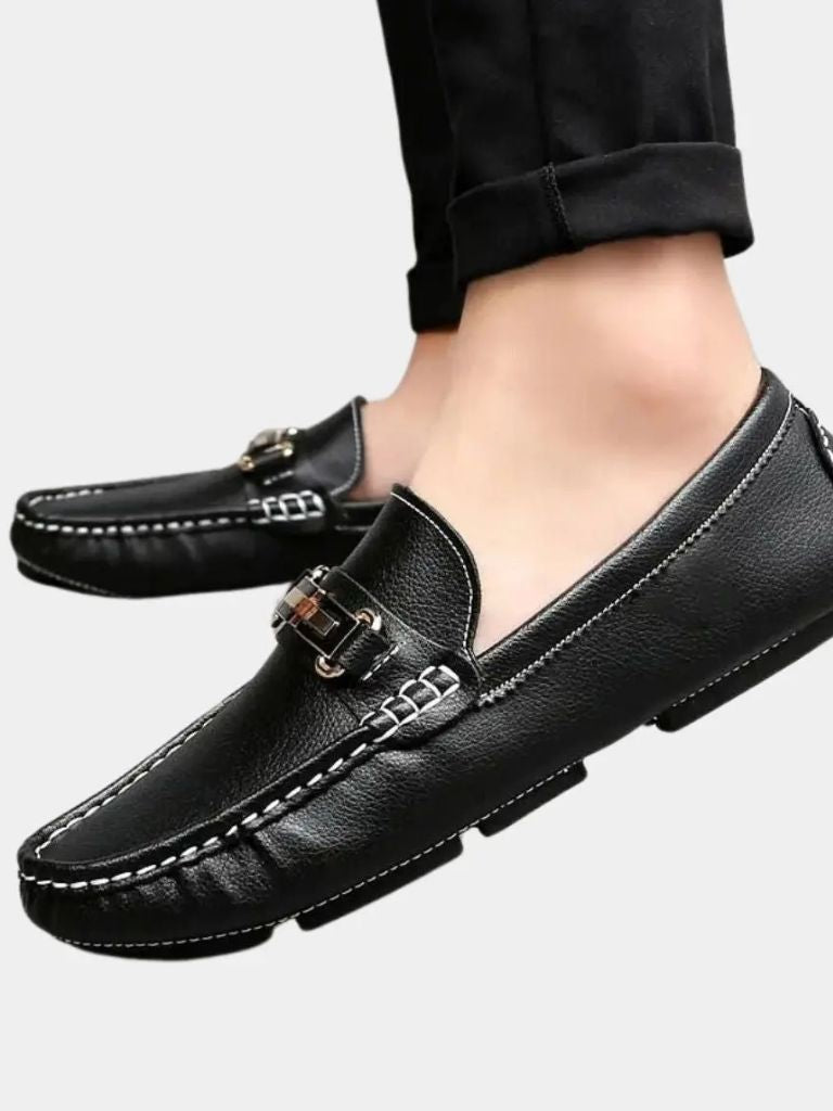 Italian Design Leather Loafers - Crown & Cuff