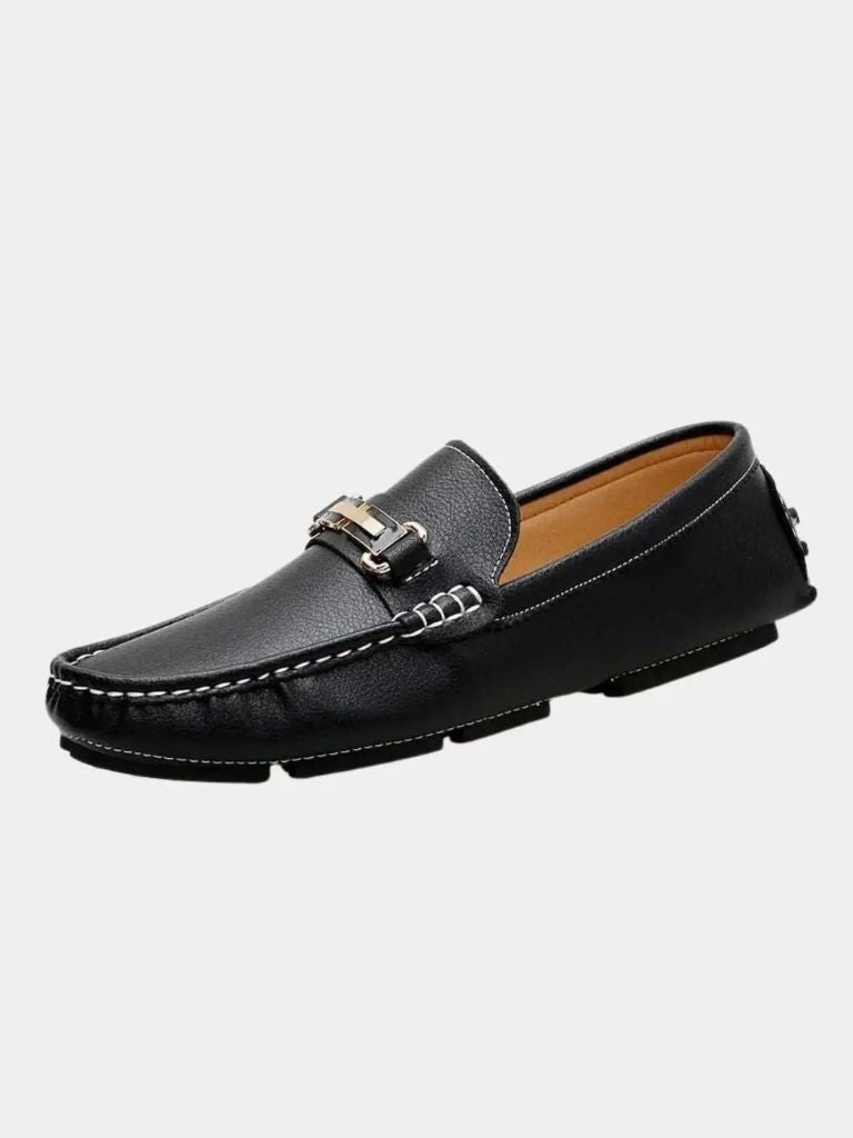 Italian Design Leather Loafers - Crown & Cuff
