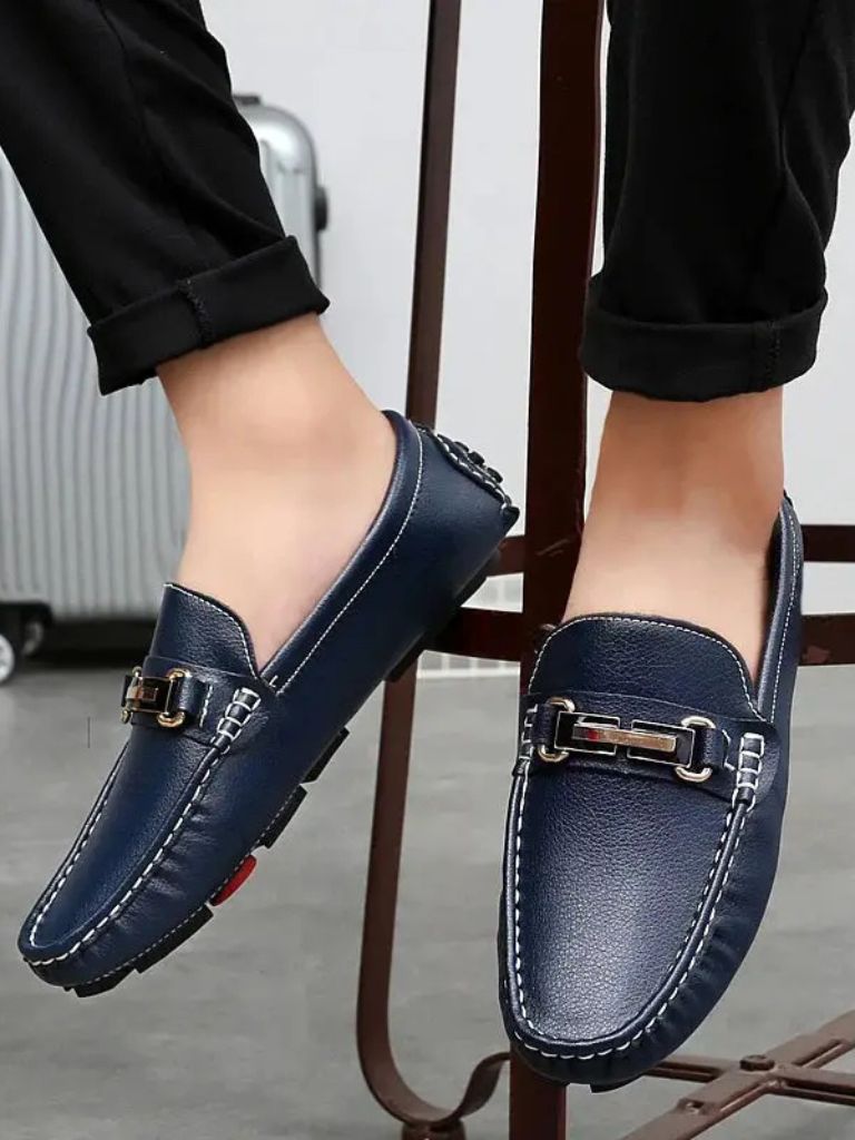 Italian Design Leather Loafers - Crown & Cuff
