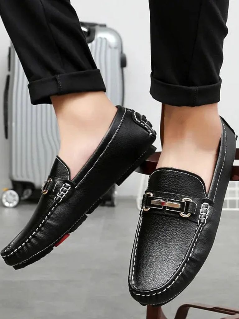 Italian Design Leather Loafers - Crown & Cuff