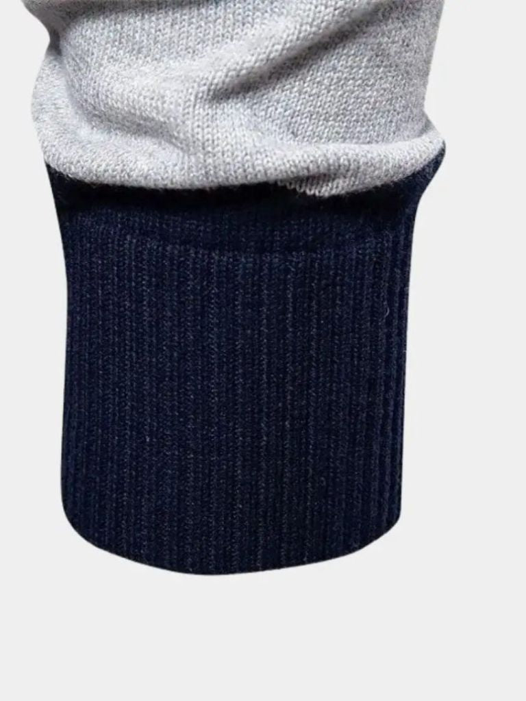 Knit Color Half Zip Knitwear - Crown & Cuff