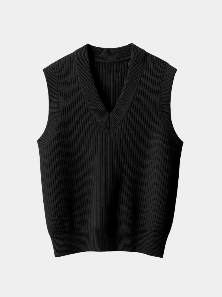 Knit Vest Waistcoat - Crown & Cuff