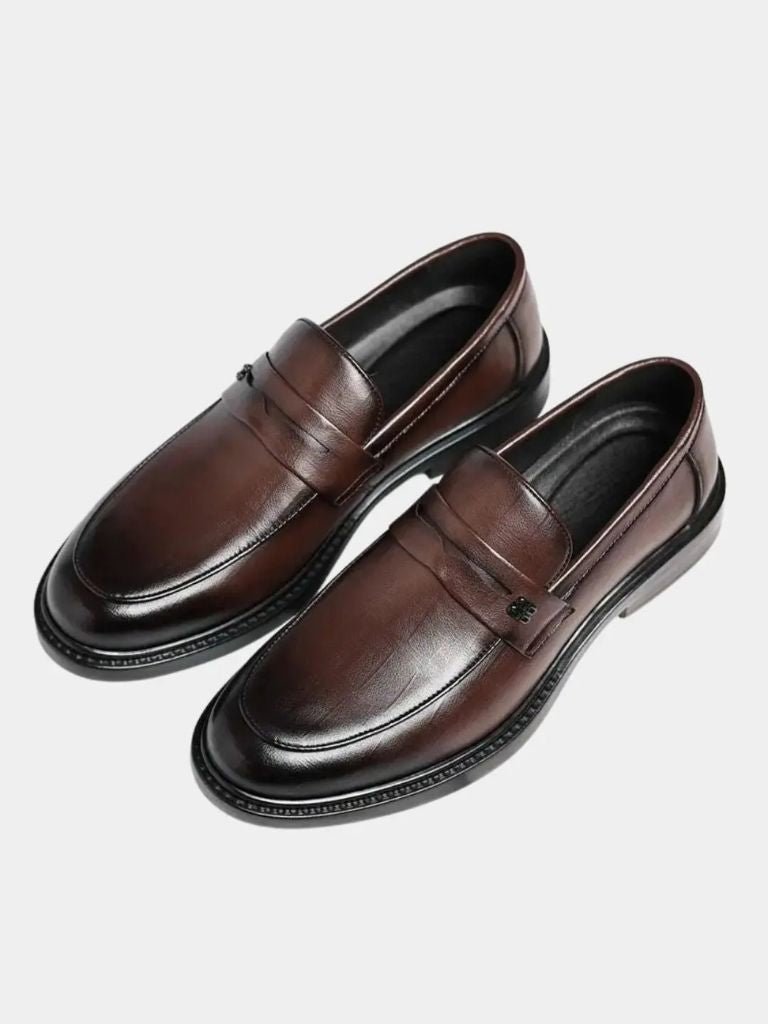 Leather Male Shoes Men Business - Crown & Cuff