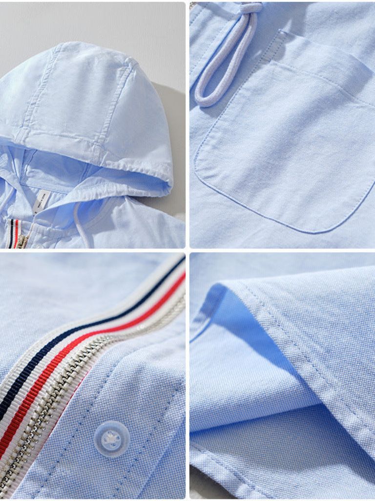 Light Covenant Linen Hooded Shirt  – Crown & Cuff