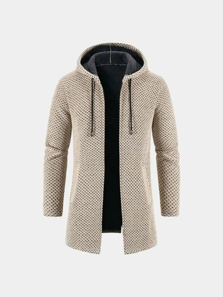 Lugano Knitted Hooded Winter Coat - Crown & Cuff