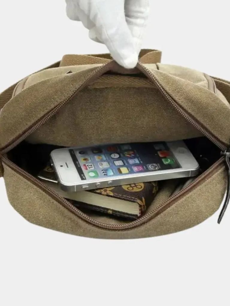 Men's Compact Shoulder Bag - Crown & Cuff