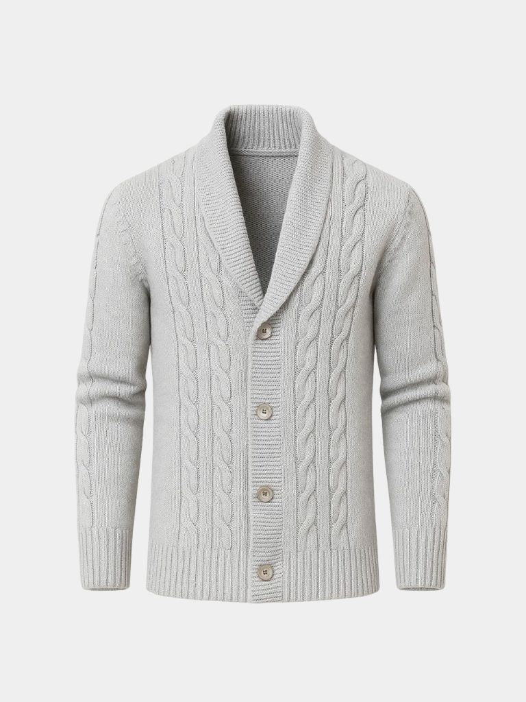 Men's Elegant Knit Cardigan - Crown & Cuff