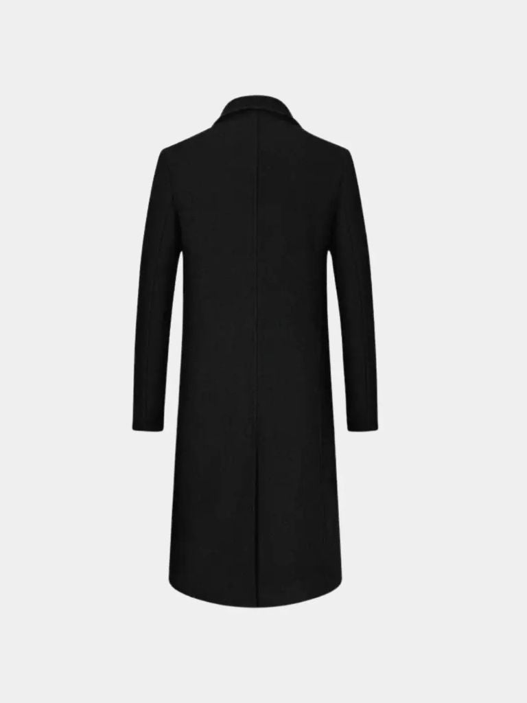 Mens Wool Blend Trench Coat - Crown & Cuff