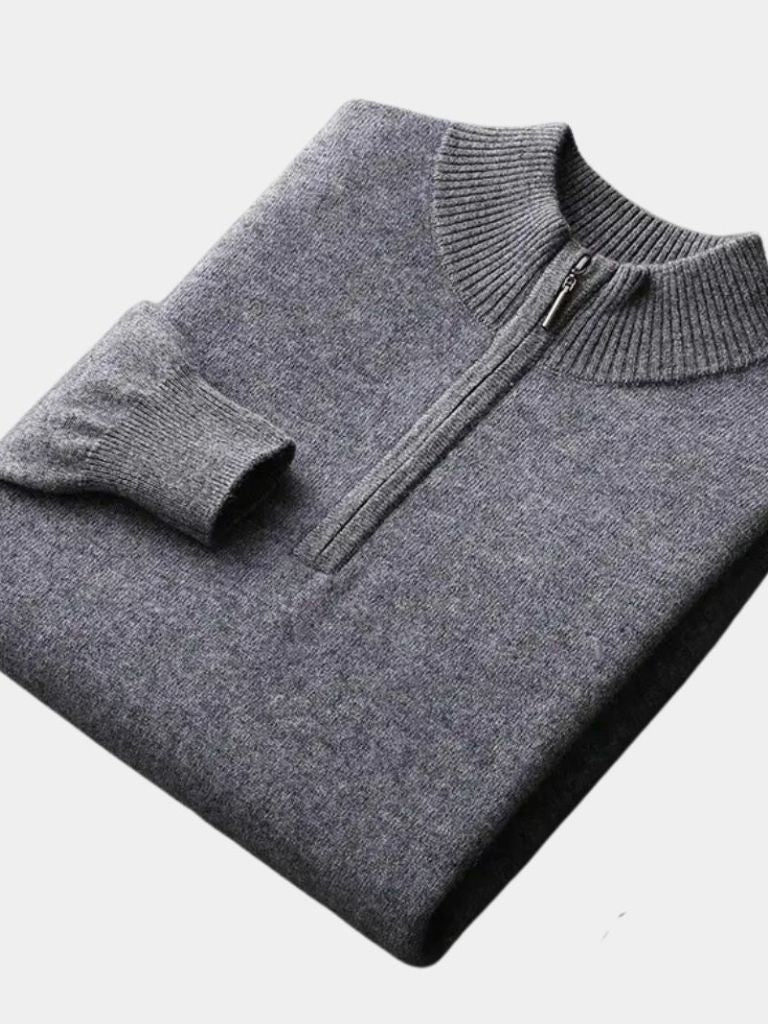 Merino Half Zip Sweater - Crown & Cuff