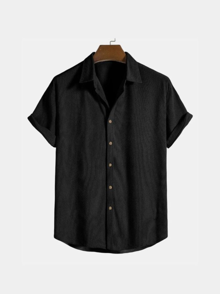Minimalist Corduroy Shirt - Crown & Cuff