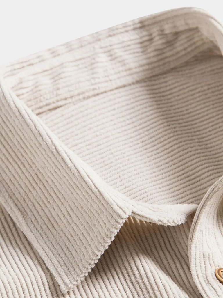 Minimalist Corduroy Shirt - Crown & Cuff