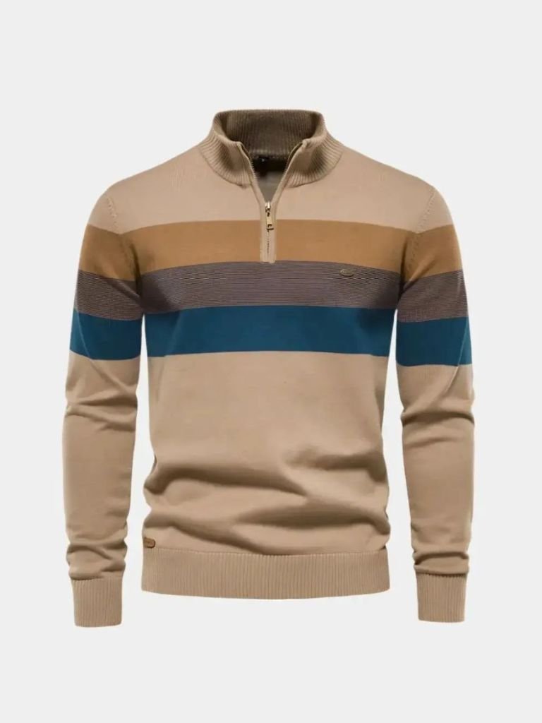 Minimalist High Collar Sweater - Crown & Cuff