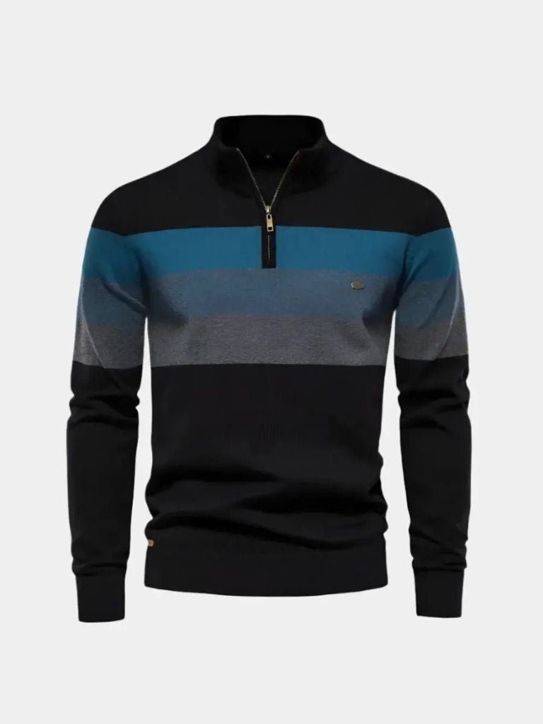 Minimalist High Collar Sweater - Crown & Cuff