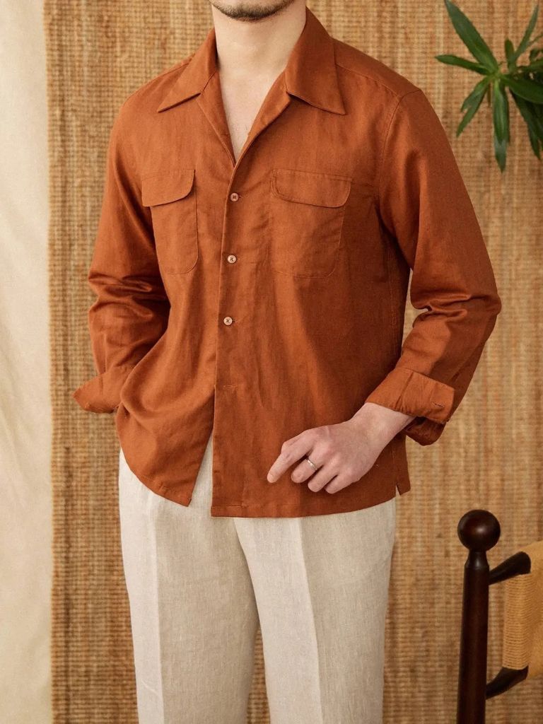 Minimalist Long Sleeve Shirt - Crown & Cuff