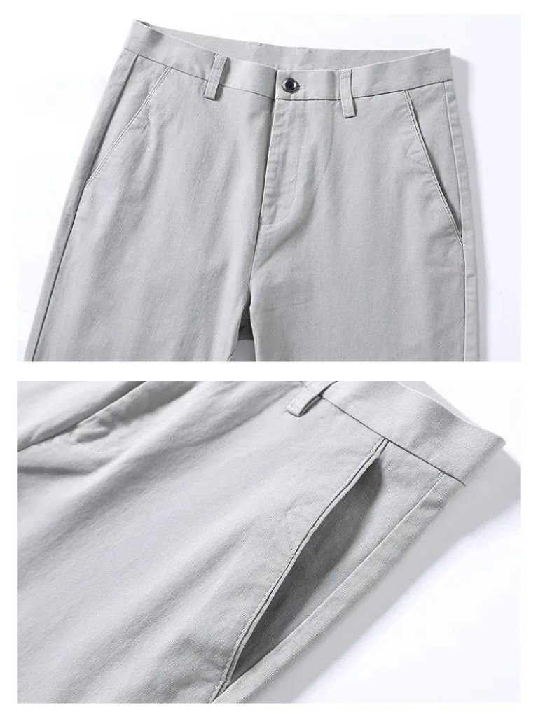 Minimalist Straight Trousers - Crown & Cuff