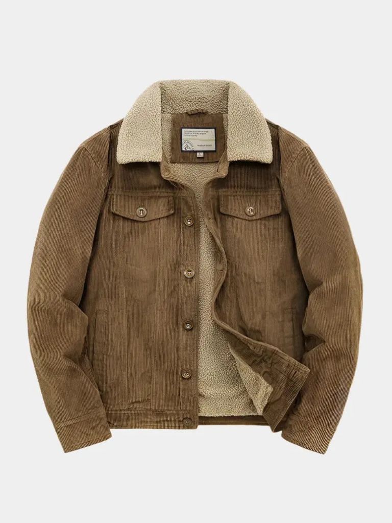 Minimalist Vintage Corduroy Jacket - Crown & Cuff