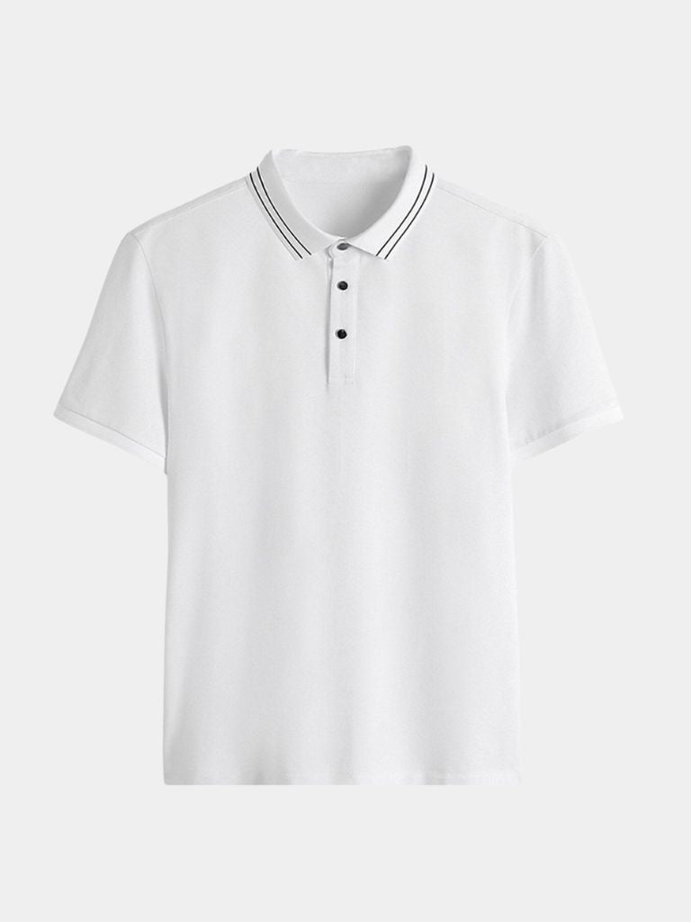 Obsidian Trim Polo – Crown & Cuff