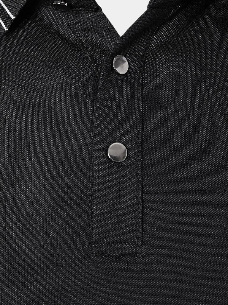 Obsidian Trim Polo – Crown & Cuff