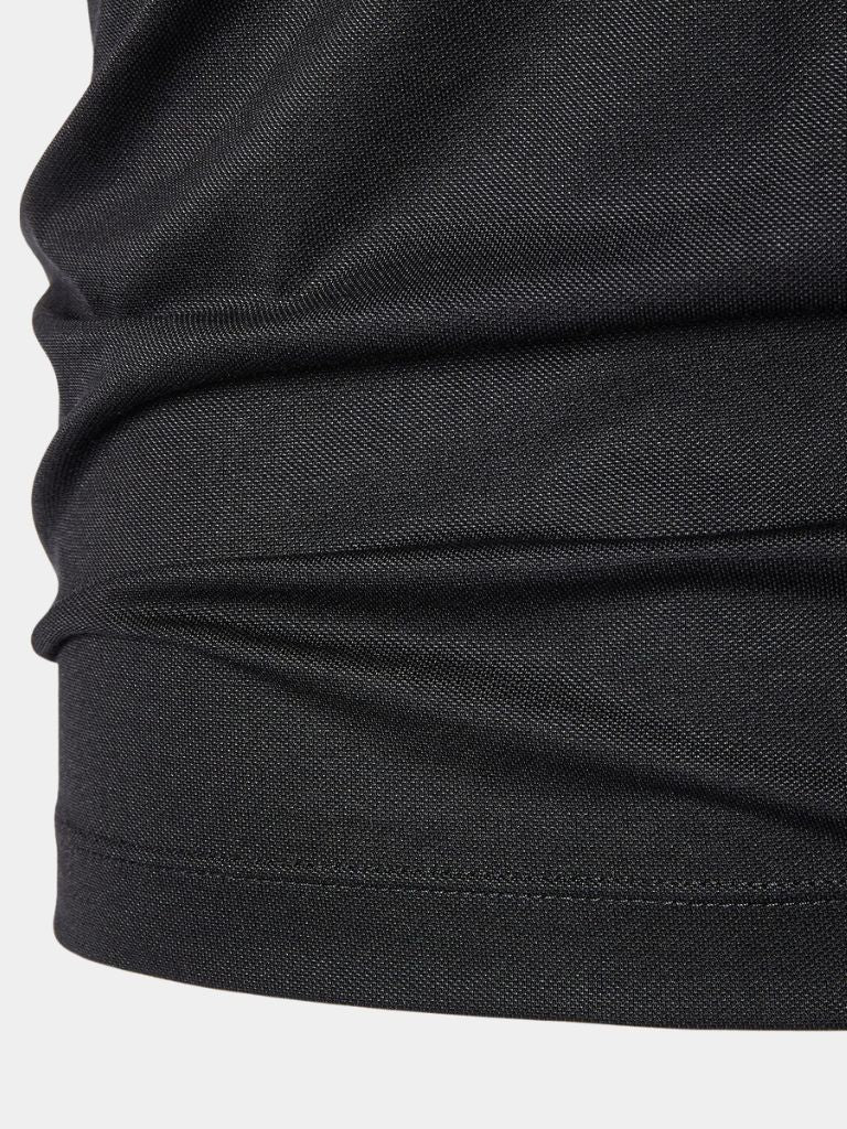 Obsidian Trim Polo – Crown & Cuff