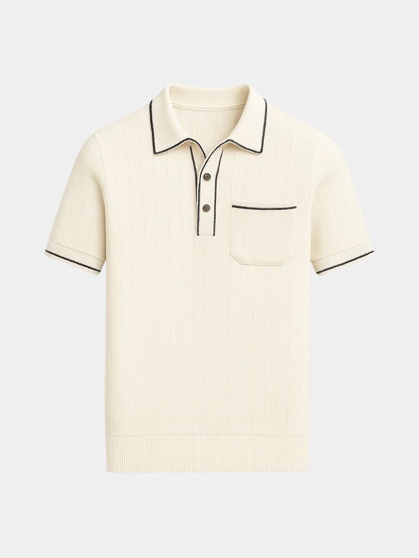 Old Money Knit Polo Shirt - Crown & Cuff