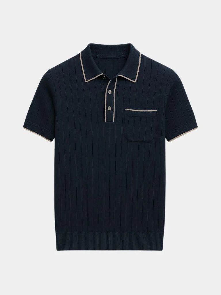 Old Money Knit Polo Shirt - Crown & Cuff