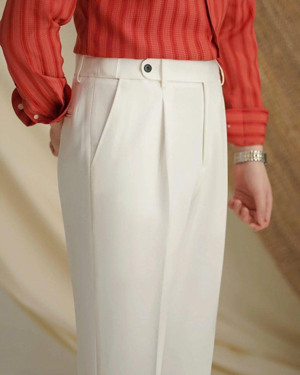 Premium Classic Elastic Trousers - Crown & Cuff